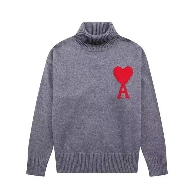 Amiri Turtleneck Sweater Heart Logo