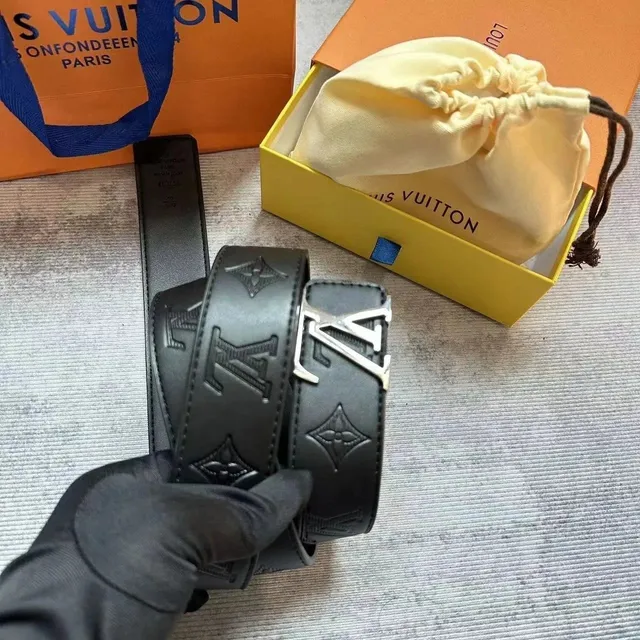 Louis Vuitton LV Initiales Belt Monogram Embossed