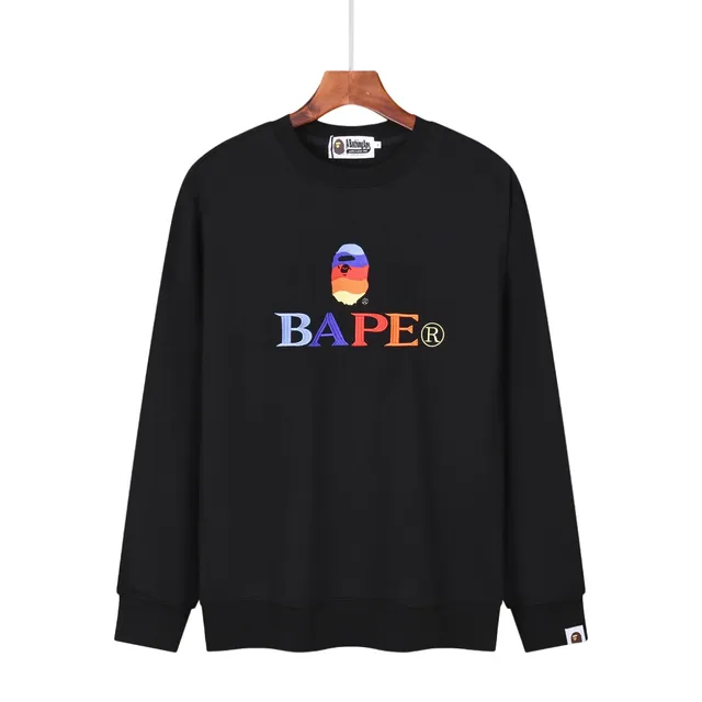BAPE Crewneck Sweatshirt Multicolor Logo Embroidery