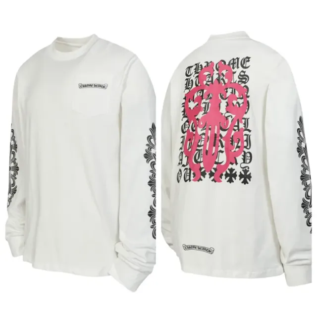 Chrome Hearts Long Sleeve Tee Ornate Print