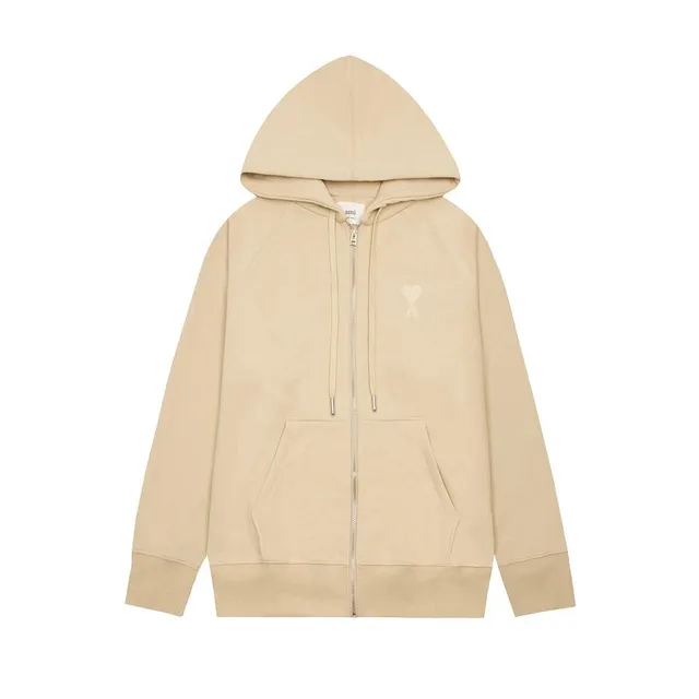 AMI Paris Zip-Up Hoodie