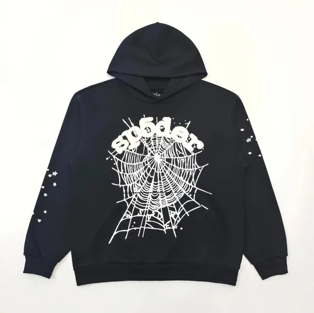 Sp5der Hoodie Spider Web Print