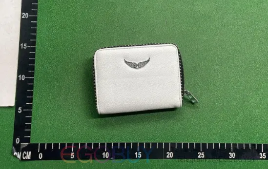 Chrome Hearts Zip-Around Wallet Silver Wing Logo