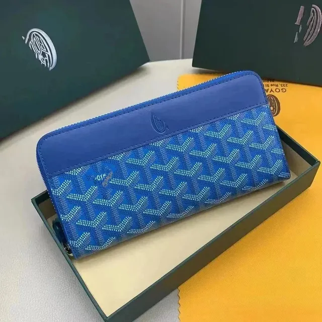 Goyard Zipper Wallet Goyardine Canvas