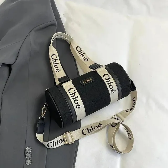Chloé Cylindrical Bag Logo Strap