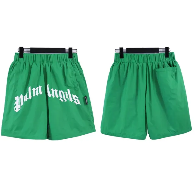 Palm Angels Logo Shorts Gothic Logo