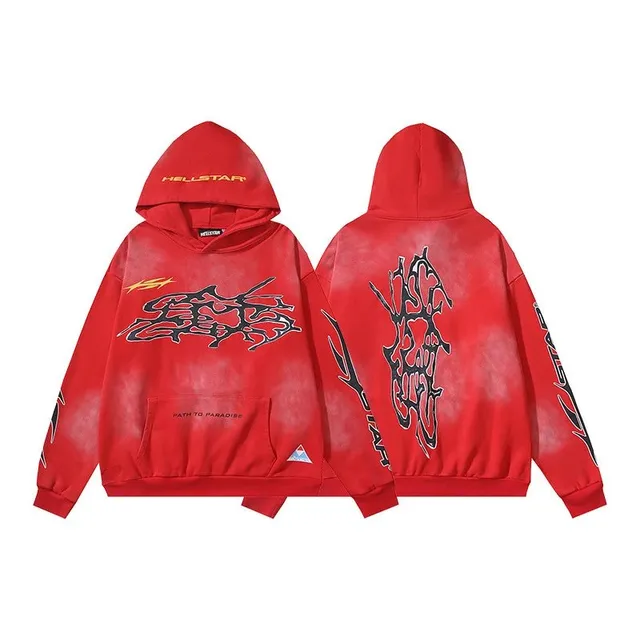 Hellstar Hoodie Graffiti Print