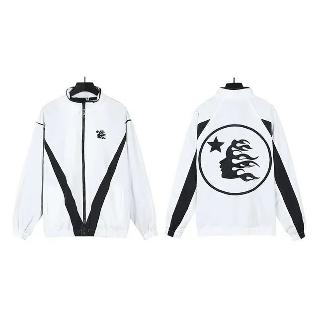 Hellstar Windbreaker Jacket Flame Logo