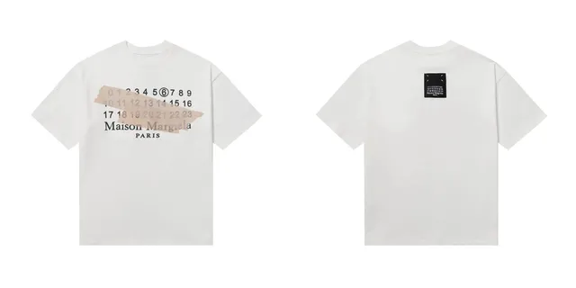 Maison Margiela T-Shirt Numbers Tape Print