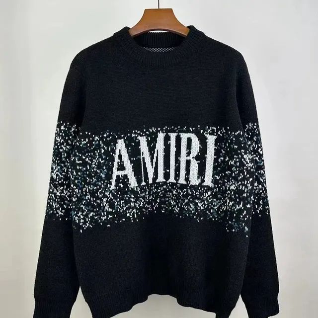 Amiri Knit Sweater Logo Intarsia