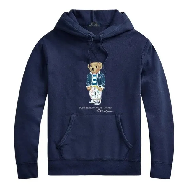 Polo Ralph Lauren Polo Bear Hoodie Navy with Embroidered Bear