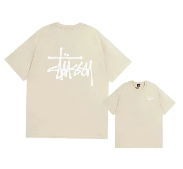 Stüssy Logo Tee Off-White Logo