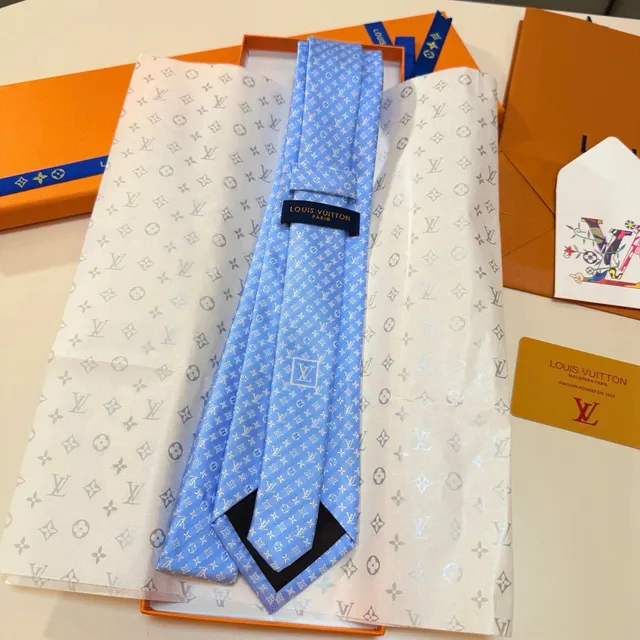 Louis Vuitton Silk Tie Monogram Canvas Print