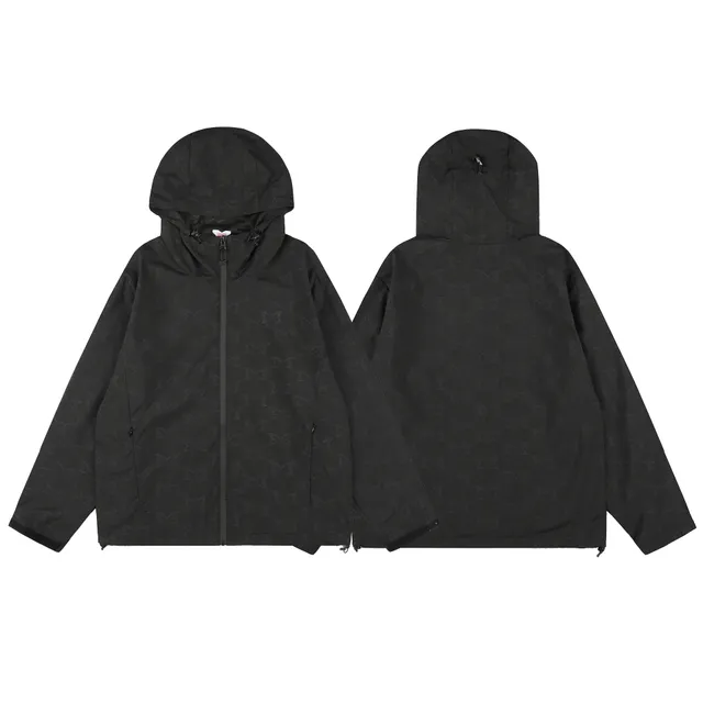 Fragment Design Hooded Windbreaker All-Over Butterfly Print