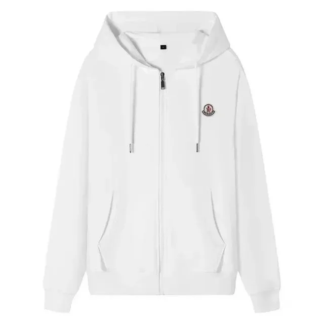 Moncler Zip-Up Hoodie Logo Patch