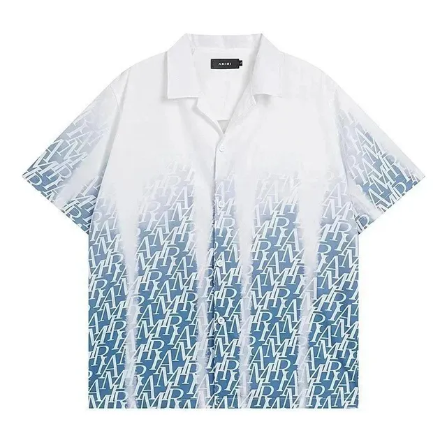 Amiri Logo Print Shirt Gradient Logo