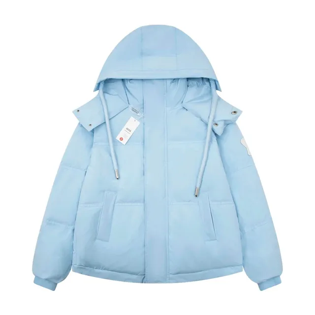 AMI Paris Puffer Jacket Light Blue