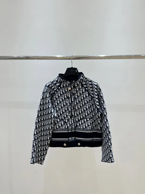 Dior Oblique Logo Jacket Monogram Knit