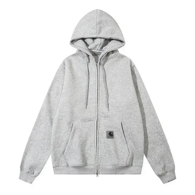 Carhartt Zip-Up Hoodie Heather Grey