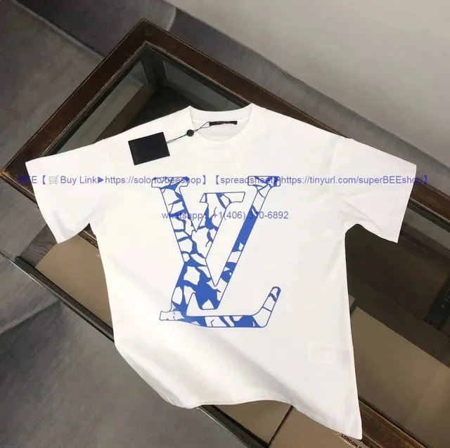 Louis Vuitton LV Logo T-Shirt Monogram Crack Print