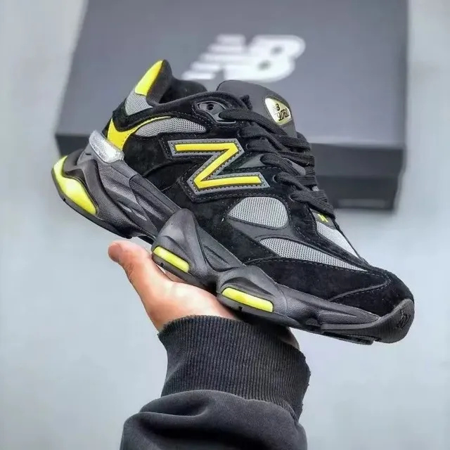 New Balance 2002R Black Yellow