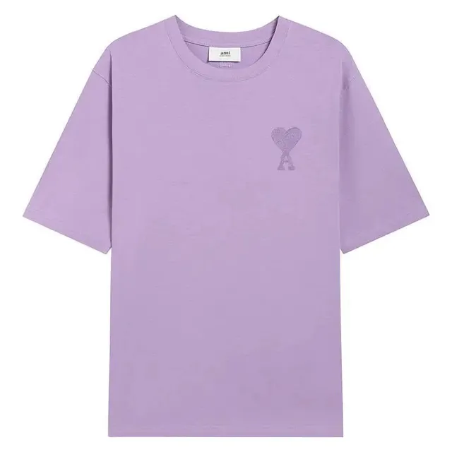 AMI Paris Cotton T-Shirt Heart Logo