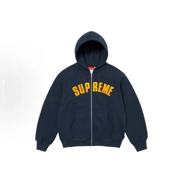 Supreme Zip-Up Hoodie Arch Logo