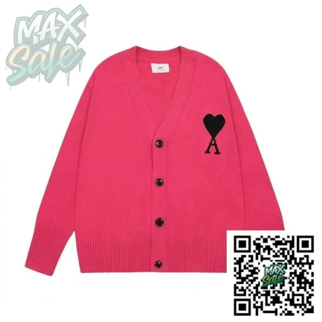 Amiri Cardigan Heart Logo