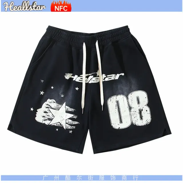 Hellstar Graphic Sweat Shorts Star Print 08