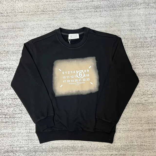 Maison Margiela Cotton Sweatshirt Number 6 Print