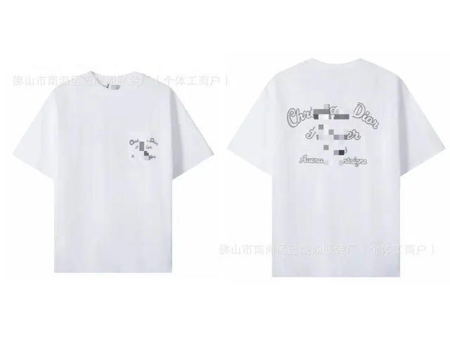 3203白色（口袋+刺绣）