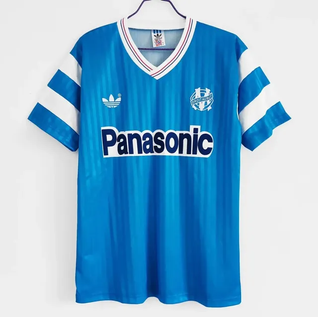 Adidas × Olympique de Marseille Olympique Marseille Home Jersey Panasonic Sponsor