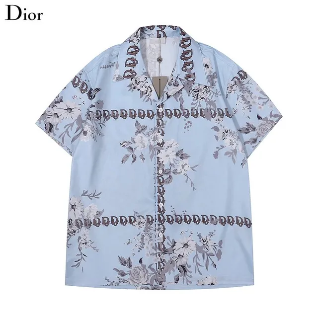 Floral Print Shirt Dior Oblique Motif