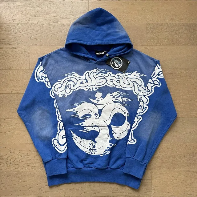 Hellstar Omnis Hoodie Om Symbol Print