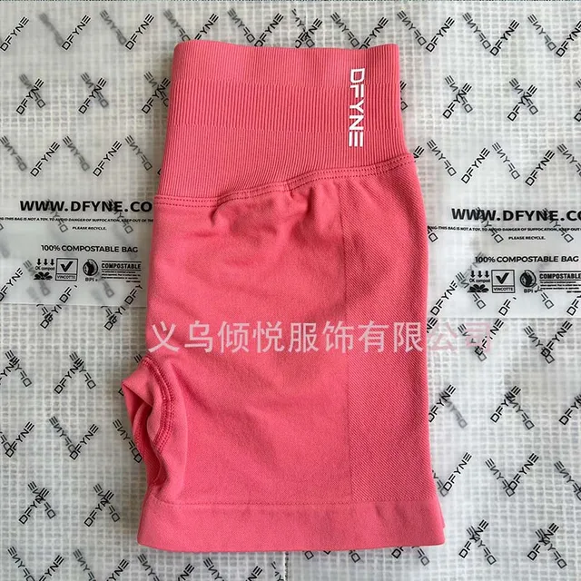 DFYNE High-Waist Bike Shorts Solid Pink