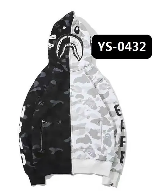 BAPE Shark Hoodie Split Camo