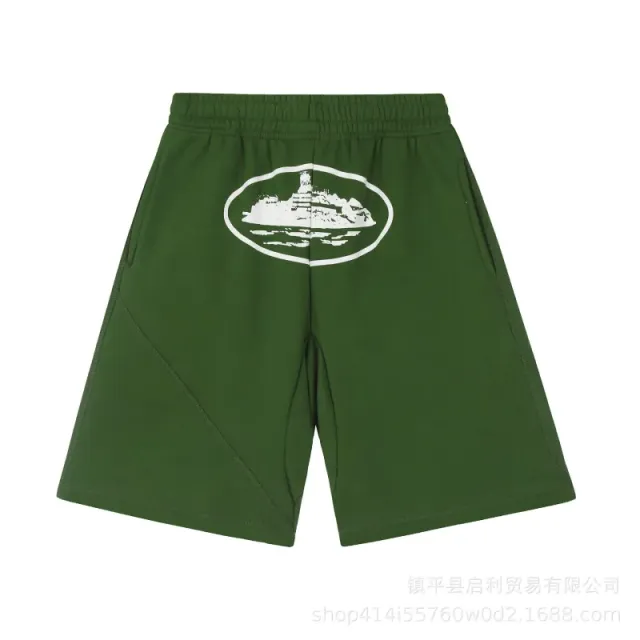 809 绿色短卫裤
