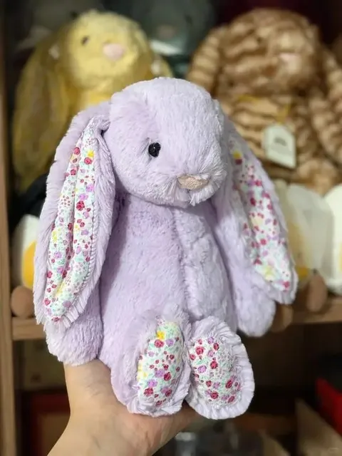 31cm紫色碎花邦尼兔