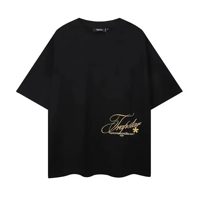 Trapstar Graphic Tee Gold Script Logo