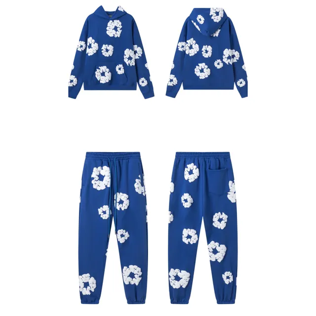Hoodie and Jogger Set Floral Print