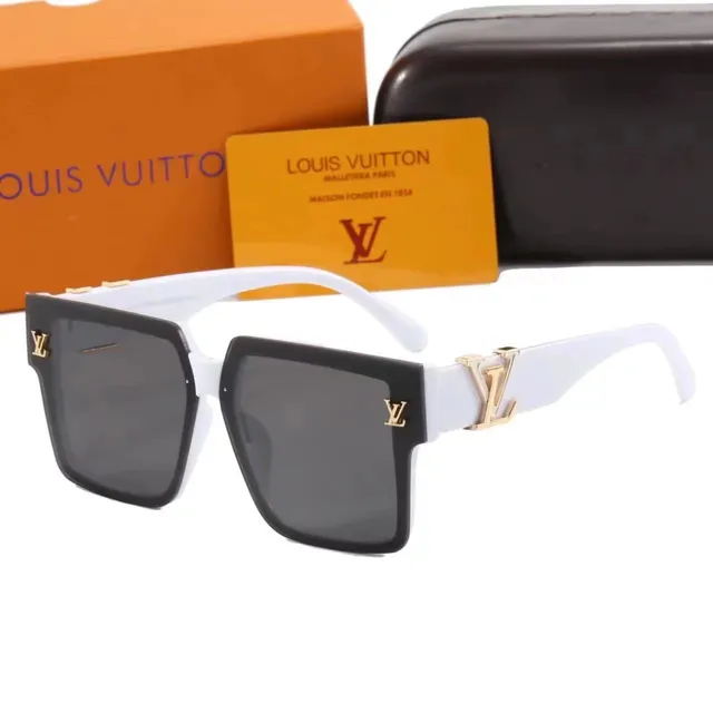 Louis Vuitton Square Sunglasses LV Logo Detail