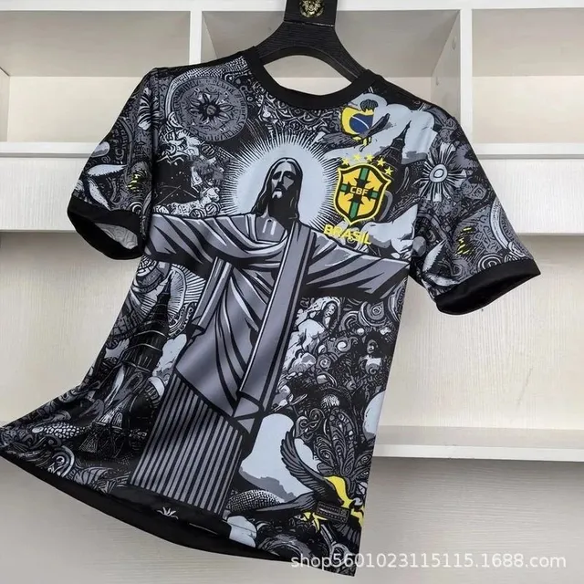 Brazil National Team Jersey Christ the Redeemer Graphic