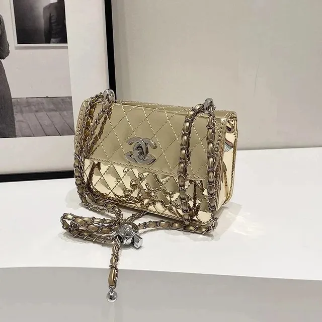 Chanel Classic Flap Bag Metallic Quilted