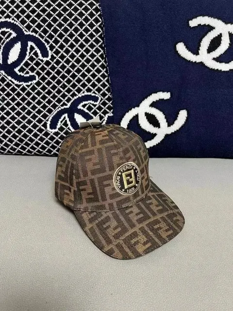 Fendi Baseball Cap FF Logo Monogram