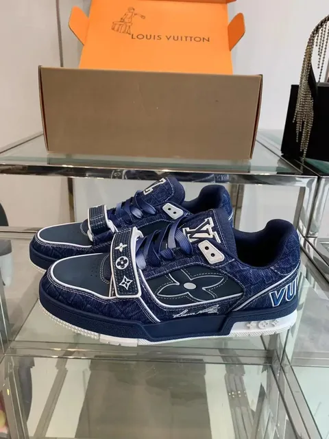Louis Vuitton LV Trainer Denim Monogram