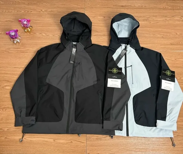 Stone Island Hooded Jacket Color-Block