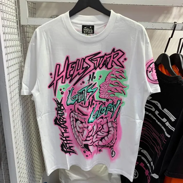 Hellstar Graphic Tee Graffiti Brain Print
