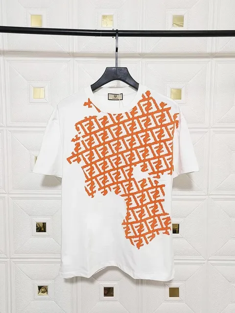 Fendi T-Shirt FF Logo Print