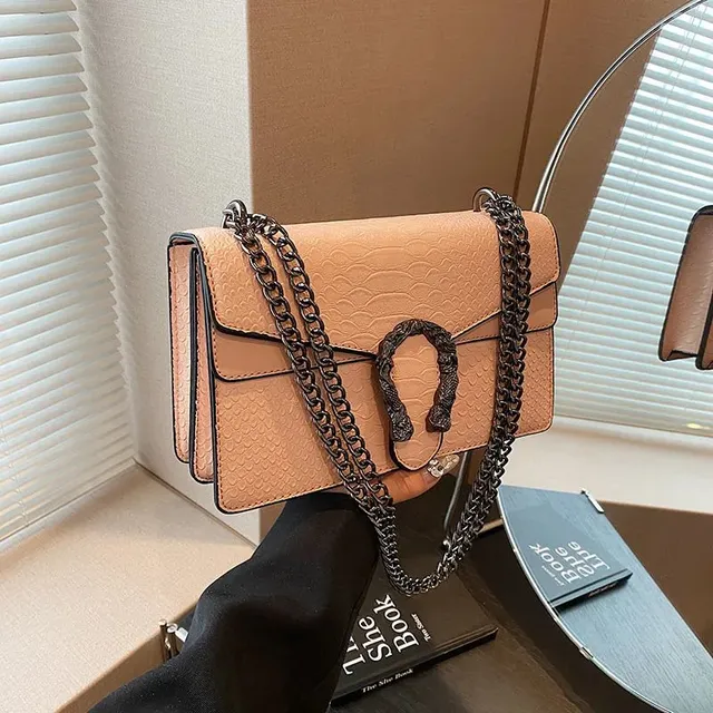 Gucci Dionysus Snake-Embossed Leather