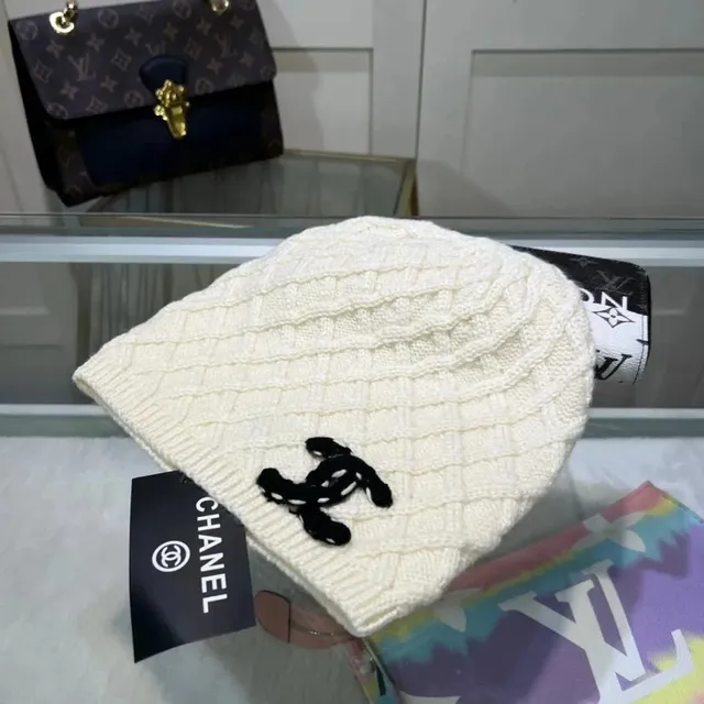 Chanel Knit Beanie CC Logo